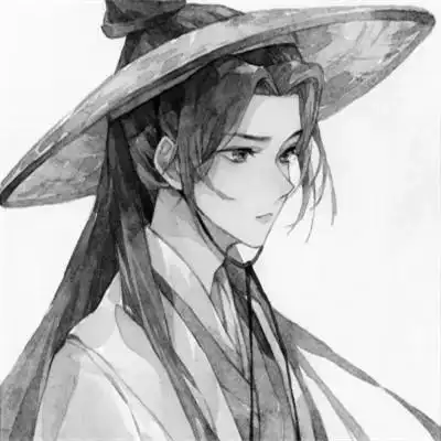 古风头像黑白男 高冷帅气的古风头像男仙风道骨黑白图片_男生动漫头像