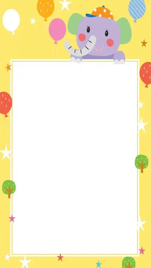 可爱卡通海报背景图第316期