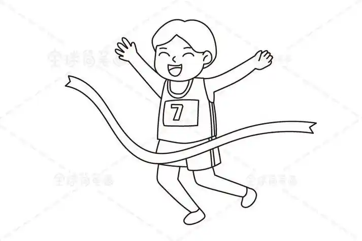 运动会人物怎么画简笔画