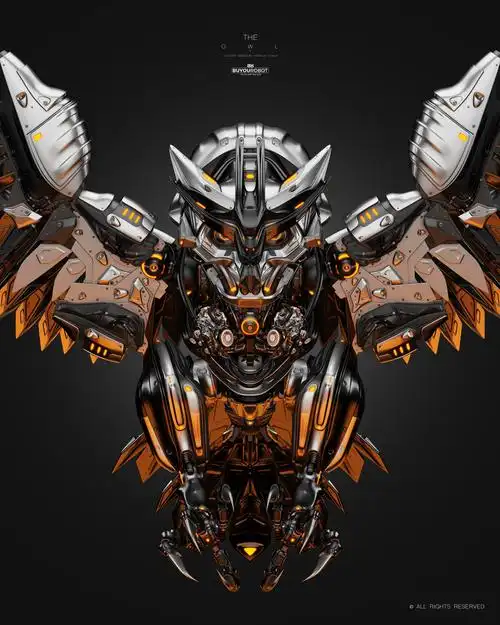 theowl猫头鹰机器人一起来感受下赛博朋克吧