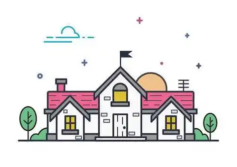 房子简笔画彩色图片幼儿学画房子简笔画图片大全_简幼儿园房子简笔画