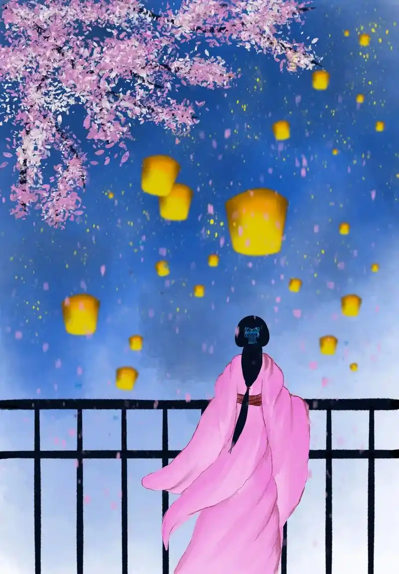 procreate绘画打卡|临摹|《古风背影》系列 为你,明 - 抖音