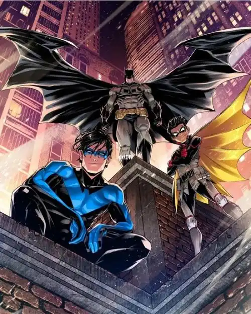 dc  #dc漫画  #夜翼  #蝙蝠侠  #罗宾  #孩子们