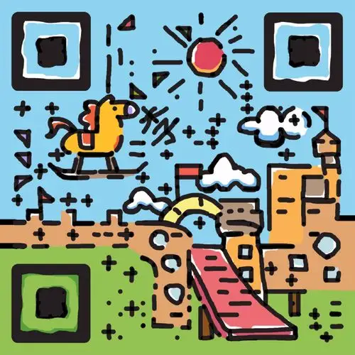 第一次手绘二维码