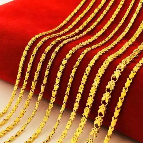 黄金项链什么款式结实又好看图片(哪种比较结实不易变形)-翻百科