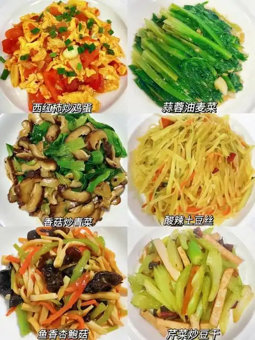 妈妈经常做的炒素菜01都是人气高的家常菜