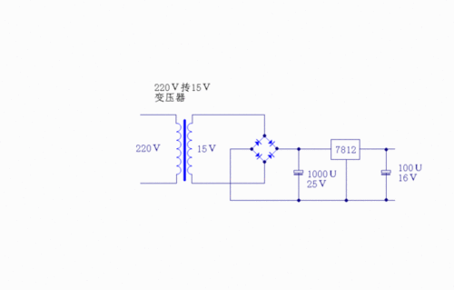 简单的220v转12v电路图是什么样的 该用什么原器件,该要多大的