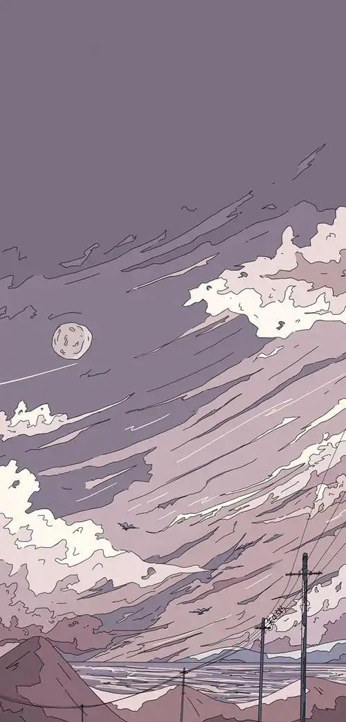 优美风景插画作品欣赏,手机壁纸插画图集