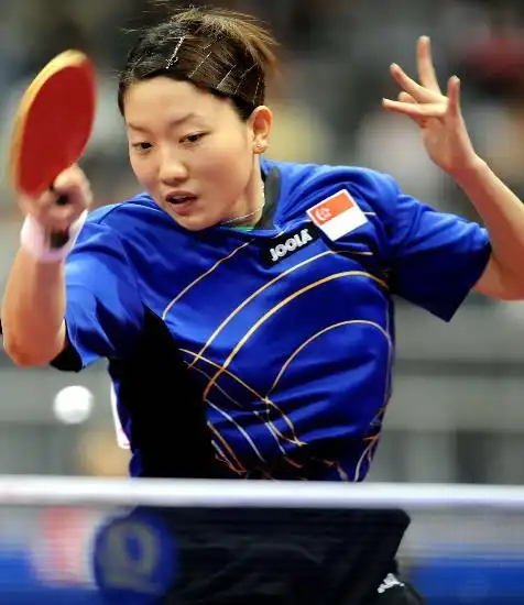 图文-世乒赛中国女团取得八连冠 俏丽女郎李佳薇