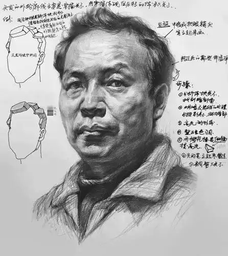 五官的细节,比如瞳孔的位置等,确定好位置之后再根据人物脸部结构排线