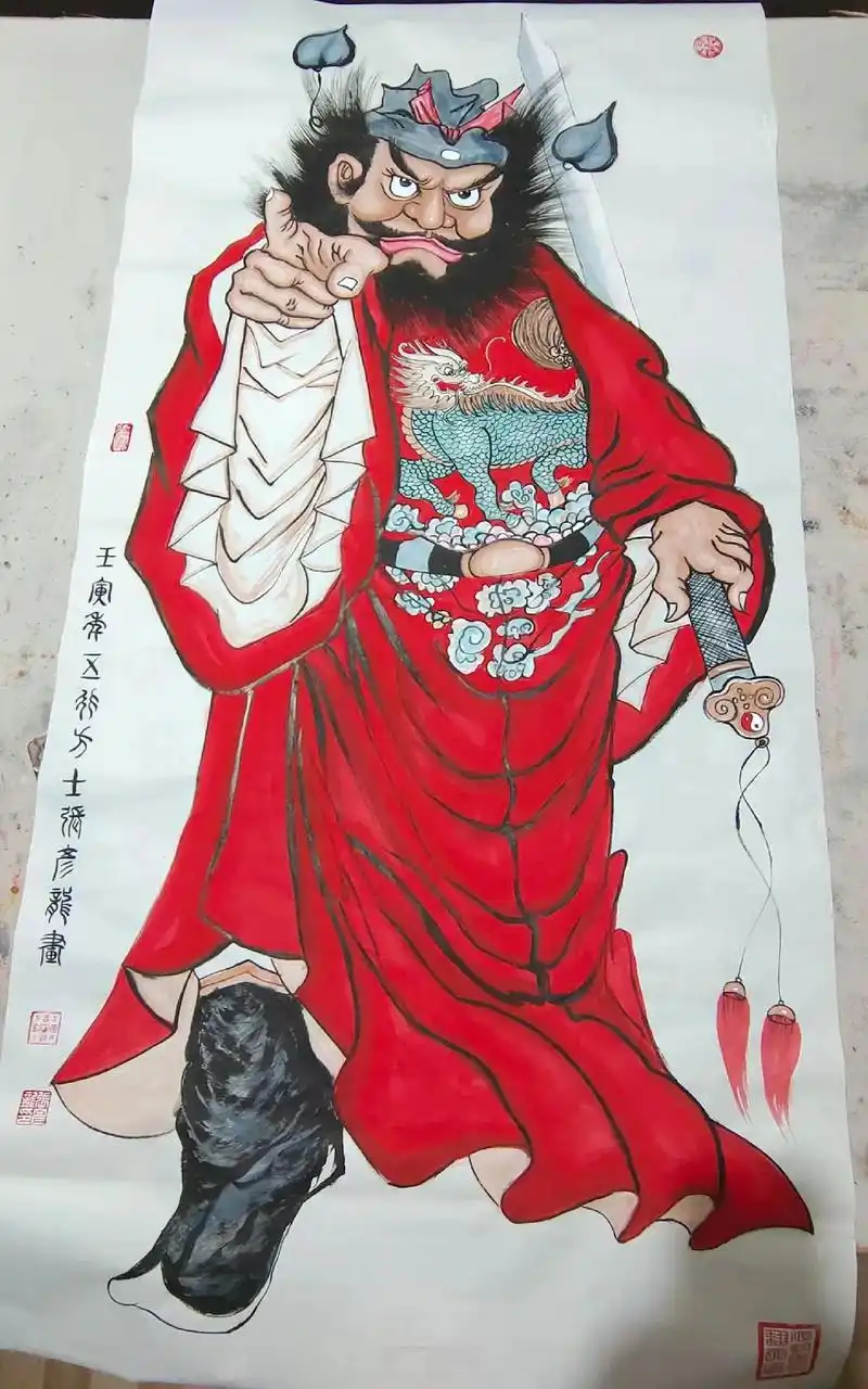 天师钟馗系列画#广结善缘德行天下 #弘扬国学经典文化 #作品 - 抖音