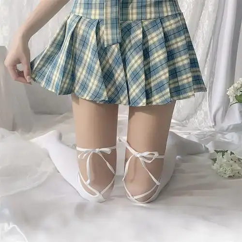 情趣内衣 jk软萌妹纸绑带丝袜网袜制服诱惑骚性格绑腿袜 一件代发