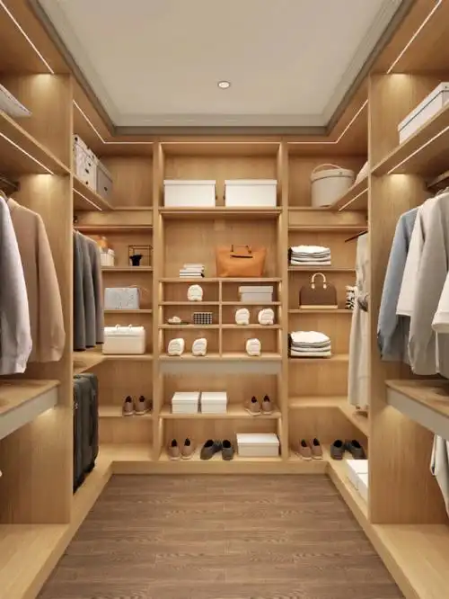 小空间也可以拥有衣帽间,卧室只需空出4平方,就可以打造"u"型步入式