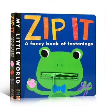 (顺丰发货)英文原版 zip it: a fancy book of fastenings 拉链系绳