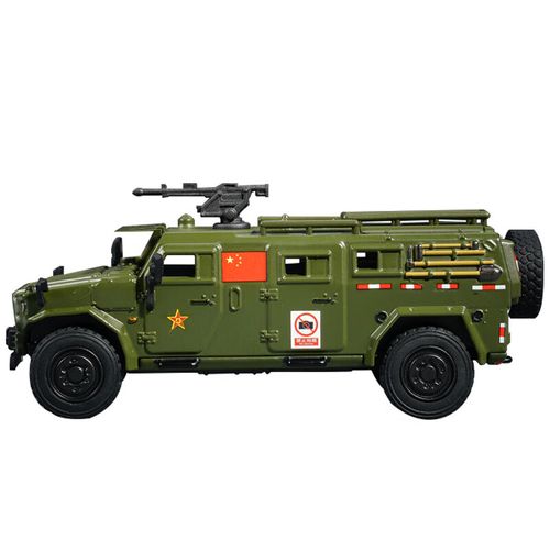 万致拓意xcartoys 合金1:64汽车模 猛士三代军绿装甲车113号 工程运输