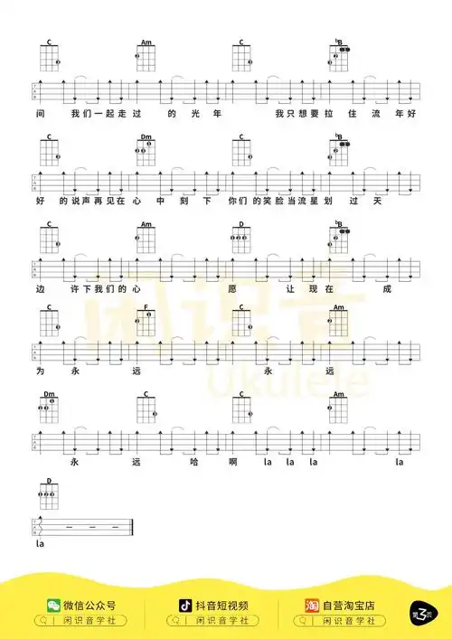 尤克里里|雷雨心《记念》尤克里里弹唱谱 - gtp吉他谱