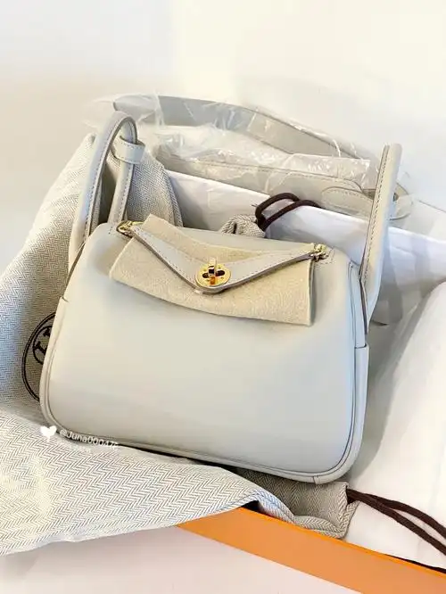 hermes珍珠灰minilindy