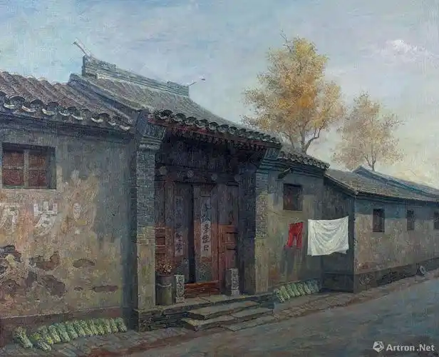 北京胡同_油画作品_于阿军作品展_于阿军在线作品_于阿军官方网站