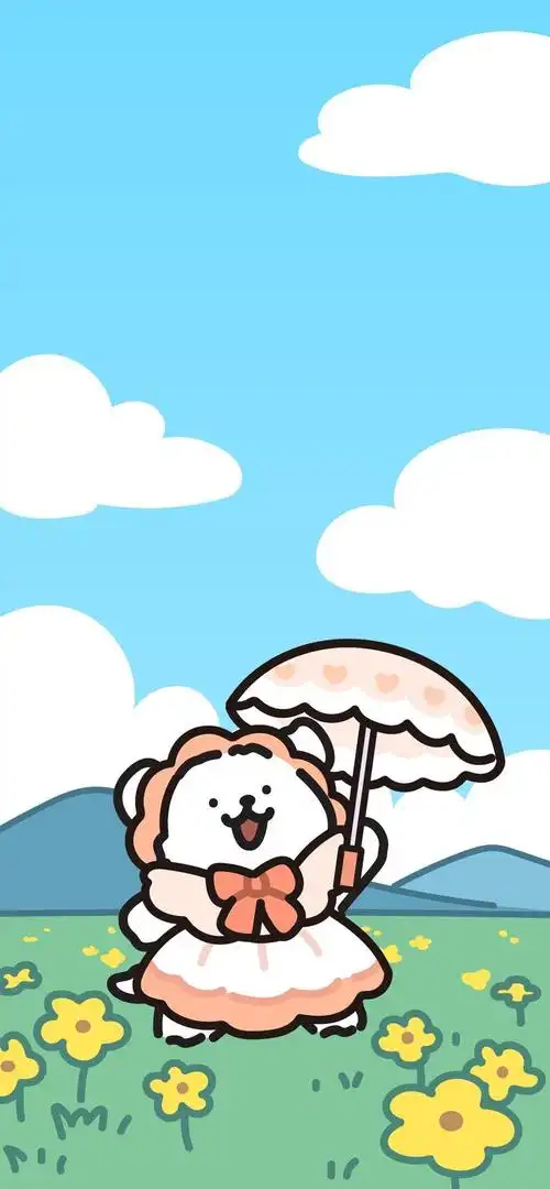 可爱线条小狗壁纸356735