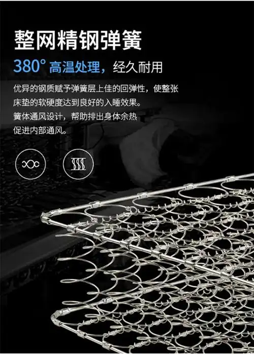 2022新版海马弹簧床垫海马床垫席梦思十大20cm厚软硬两用1.8米床乳胶