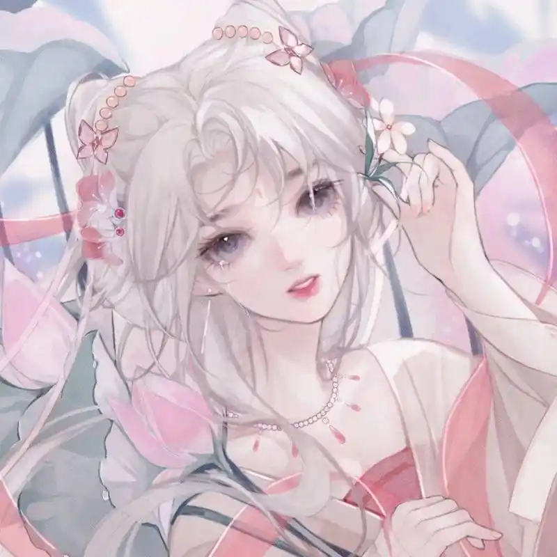 动漫女生头像:精美绝伦的古风女生头像_初恋_过往_花也