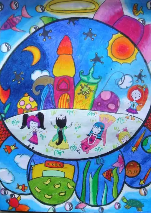 云阳学校美术兴趣小组儿童画欣赏3