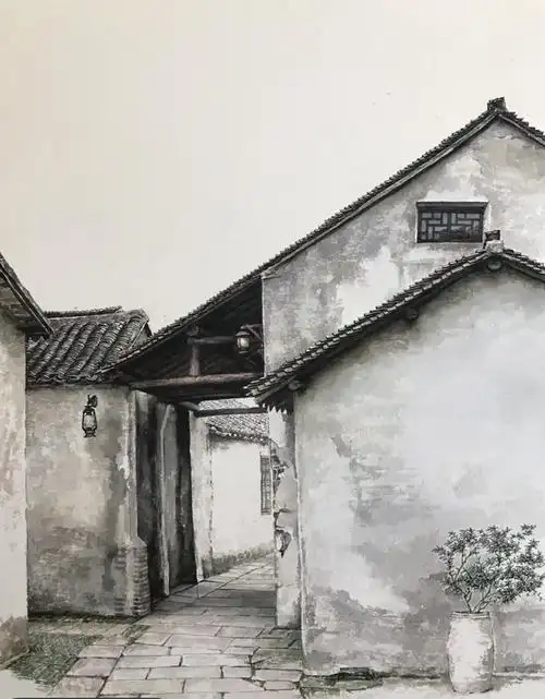 水彩古建筑之美,古色古色!