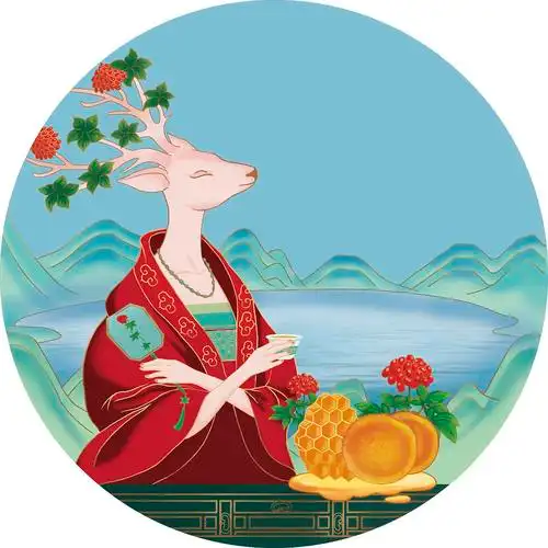 一个人参包装的封面|插画|商业插画|伦伯巴巴 - 原创作品 - 站酷