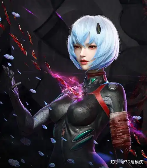高水平的一组3d动漫人物建模作品造型功底强悍非常值得一看