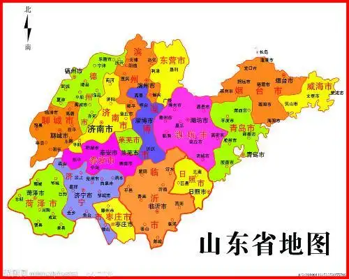 山东全市地图