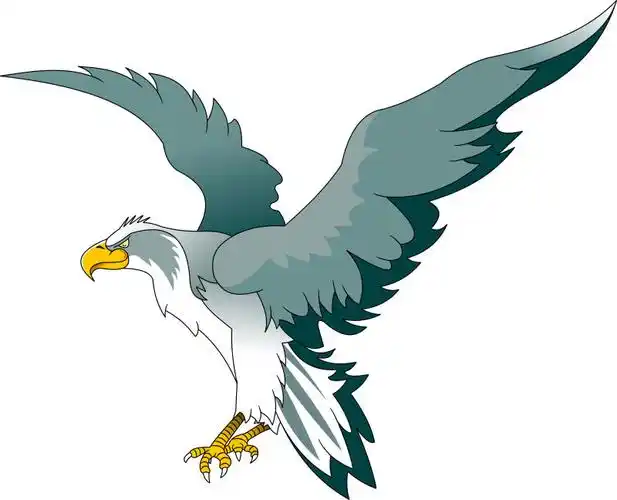 矢量创意雄壮的老鹰插图