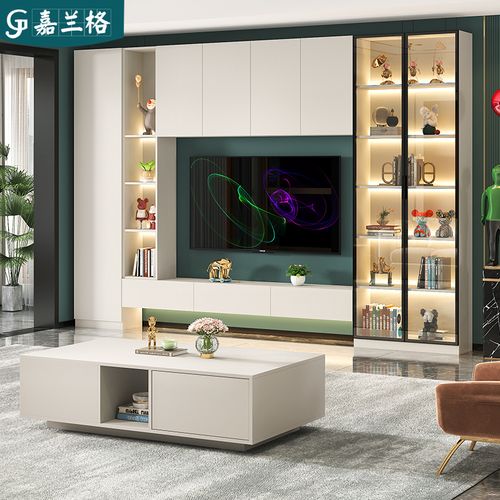 电视背景墙柜子