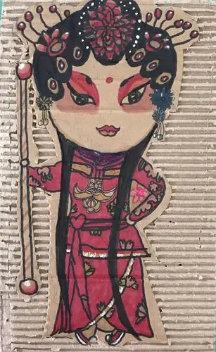 《创意纸板画》