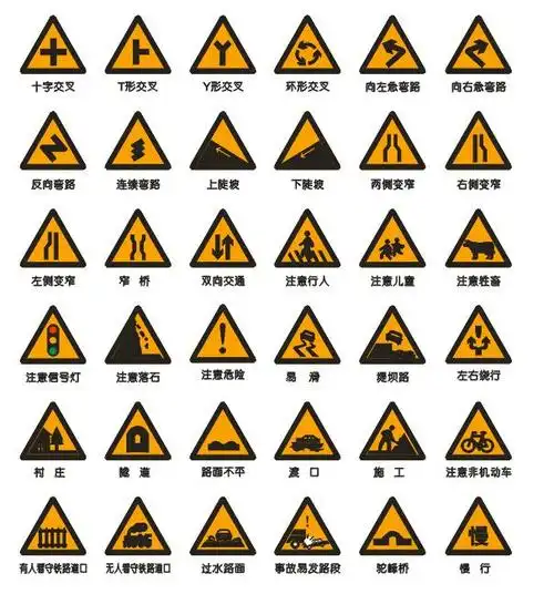 交通标志牌 道路导向牌 安全交通牌