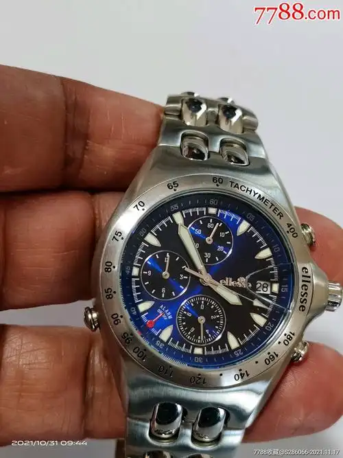 全新美品意大利ellesse艾力士计时石英男表-手表/腕表-7788收藏