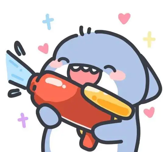 超级可爱的小鲨鱼头像来啦可爱鲨鱼表情包来啦!