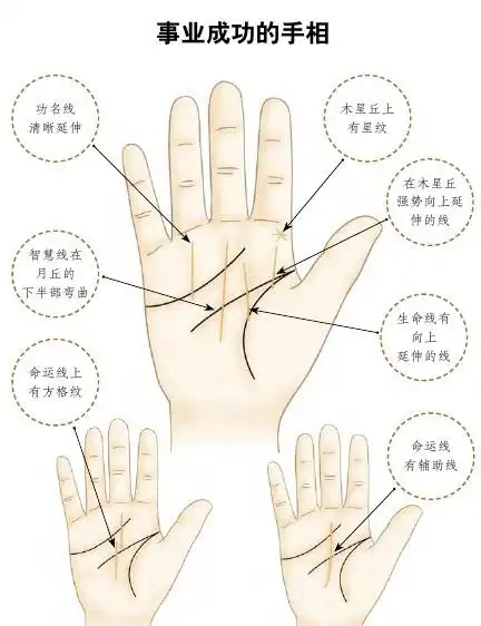 乾坤网(原易灵算命网) 相术 手相图解 > >> 如何根据手相看财运婚姻?