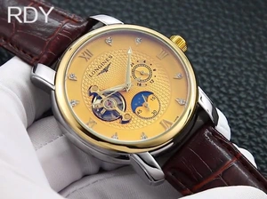 浪琴一longines[色]九飞轮全自动日月星辰机械手表,超