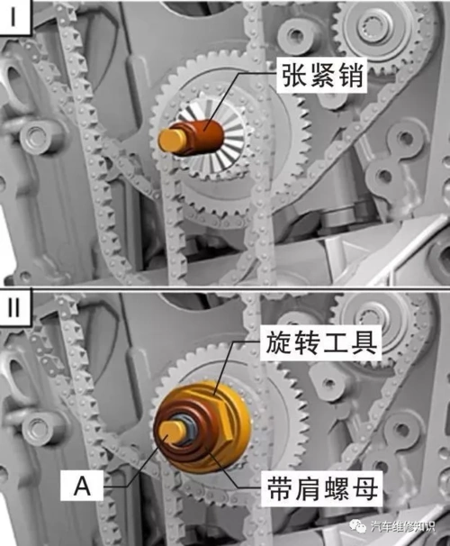 判断图有无环大众ea888发动机正时链条和高压油泵安装图