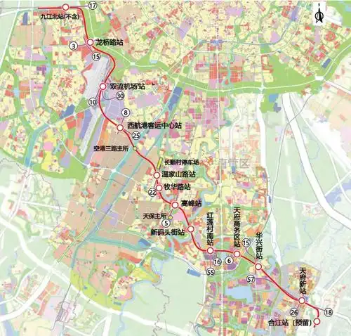 成都地铁发布10,13,18,19四条线路最新动向:信息量极大