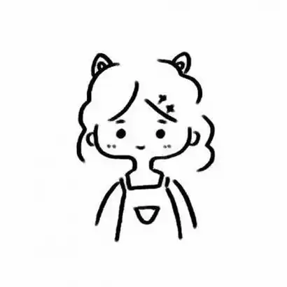 网红小女孩简笔画头像高清超萌的抖音可爱简笔画小女孩图片