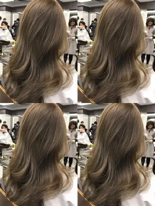 发色分享爱了超显白的免漂亚麻冷棕色淡淡的色调高级感十足发色亚麻冷
