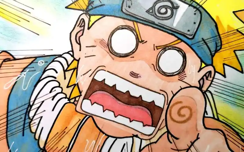 【绘画教程】超燃绘画教程,火影忍者七代目高光时刻!