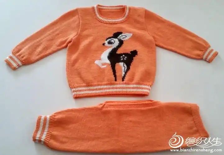 [50～80cm婴幼儿毛衣] 【依可爱】 纯手工编织--快乐的小鹿～有图解