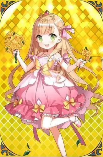 可爱少女梦幻粉色简笔画连衣裙