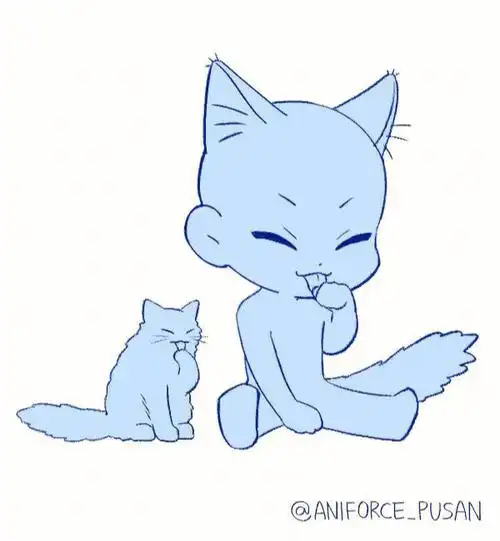 q版人物绘画模板线稿素材分享