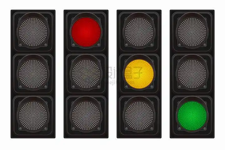红绿灯交通灯红灯黄灯绿灯亮起png图片素材
