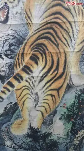 著名书画家陈胜广"上山虎"一张