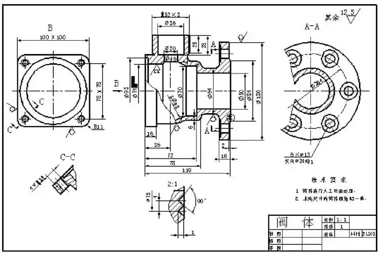 典型零件的视图表达