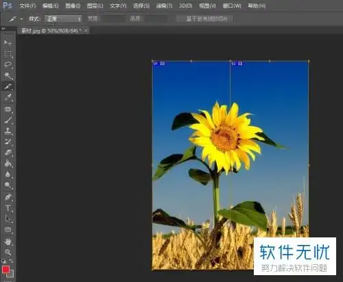 ps怎么把图片裁成两张